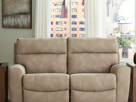 Next-Gen Durapella Sand 2-Piece Power Reclining Sectional Loveseat