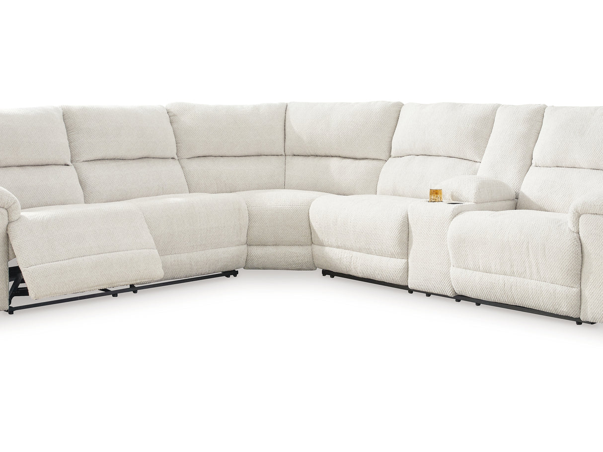 Keensburg Linen 3-Piece Power Reclining Sectional