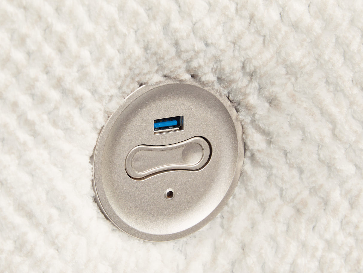 Keensburg Linen 3-Piece Power Reclining Sectional