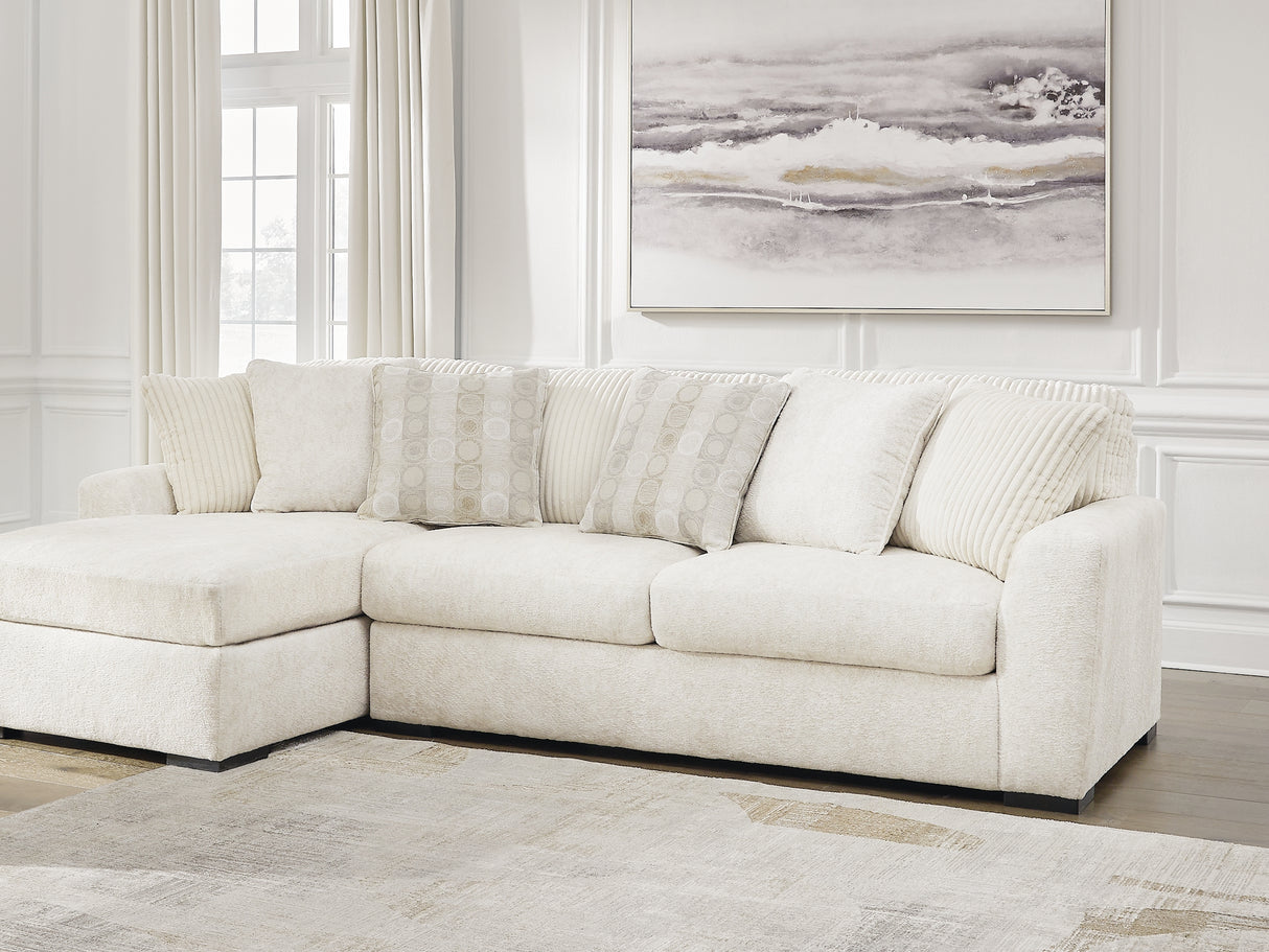 Chessington Ivory 2-Piece Left-Arm Facing Sectional With Chaise