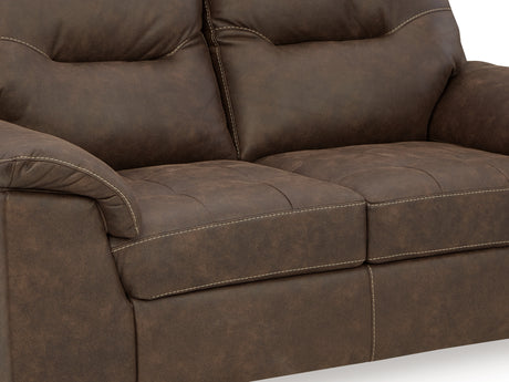 Maderla Walnut Sofa, Loveseat And Chair