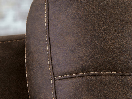 Maderla Walnut 2-Piece Left-Arm Facing Sectional With Chaise