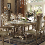 Vendome Gold Patina & Bone Finish Dining Table