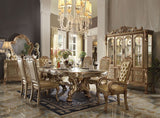 Dresden Gold Patina & Bone Finish Dining Table