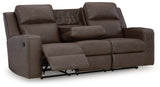 Lavenhorne Granite Reclining Sofa With Drop Down Table