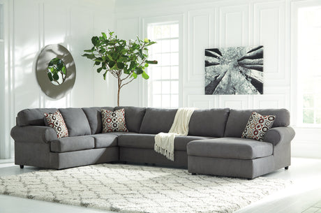Jayceon Steel 3-Piece Sectional With Chaise