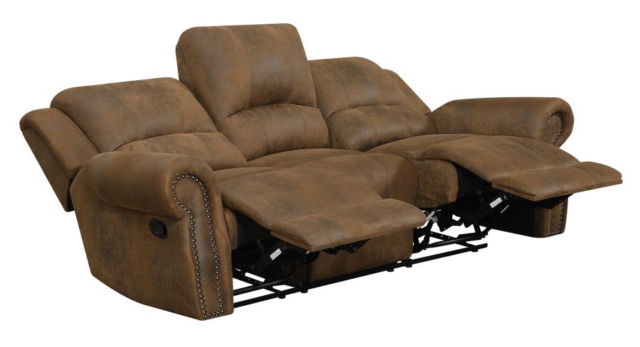 Sir Rawlinson Upholstered Buckskin Brown 3-Piece Living Room Set