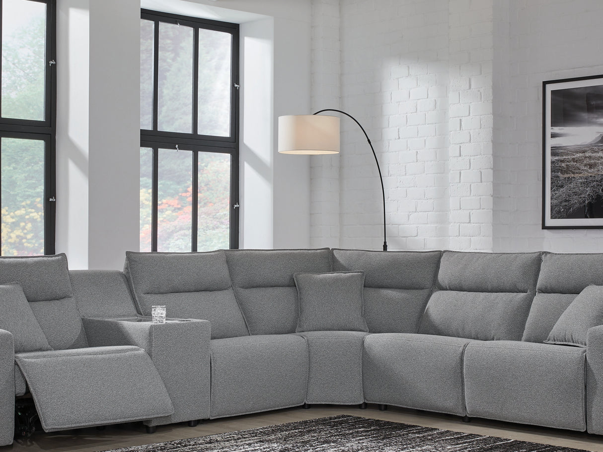 Modmax 6-Piece Reclining Sectional with Storage Console