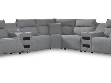 Modmax 7-Piece Power Reclining Sectional with Chaise