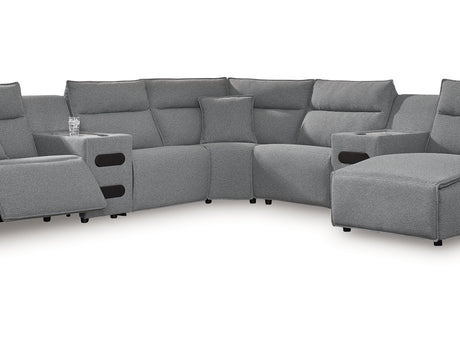Modmax 7-Piece Power Reclining Sectional with Chaise