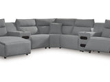 Modmax 7-Piece Power Reclining Sectional with Chaise