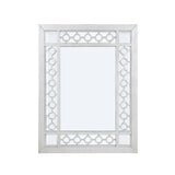 Varian Mirrored & Antique Platinum Finish Mirror