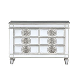 Varian Mirrored & Antique Platinum Finish Server