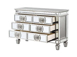 Varian Mirrored & Antique Platinum Finish Server