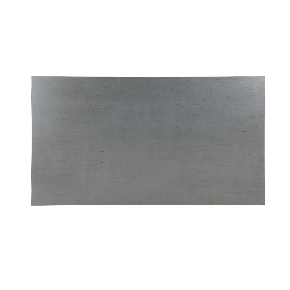 Varian Mirrored & Antique Platinum Finish Dining Table