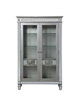 Varian Mirrored & Antique Platinum Finish Curio
