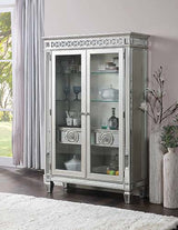 Varian Mirrored & Antique Platinum Finish Curio