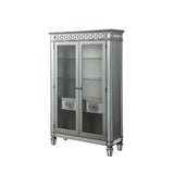 Varian Mirrored & Antique Platinum Finish Curio