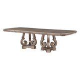 Northville Antique Silver Finish Dining Table