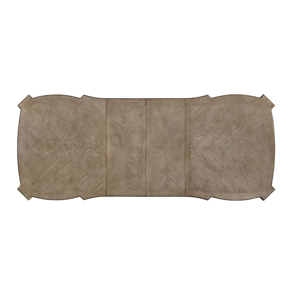 Northville Antique Silver Finish Dining Table