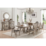 Northville Antique Silver Finish Dining Table