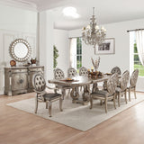 Northville Antique Silver Finish Serving Cart