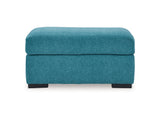 Keerwick Teal Queen Sofa Sleeper, Loveseat And Ottoman