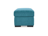 Keerwick Teal Queen Sofa Sleeper, Loveseat And Ottoman