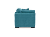 Keerwick Teal Queen Sofa Sleeper, Loveseat And Ottoman