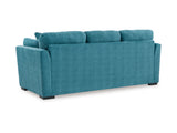 Keerwick Teal Queen Sofa Sleeper, Loveseat And Ottoman