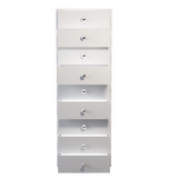 9-Drawer Makeup Vanity Storage Unit with Lights