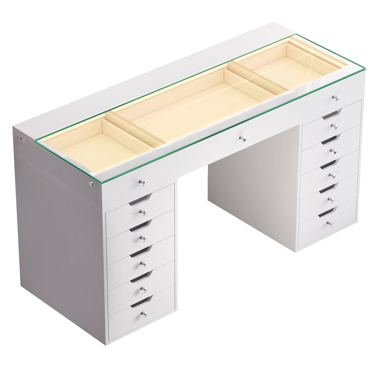 Eva Vanity Desk - 13 Storage Drawers