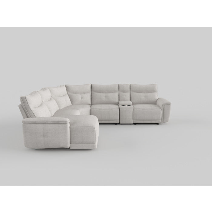 Tesoro 6-Piece Modular Power Reclining Sectional With Headrests, Right Chaise And Usb Port