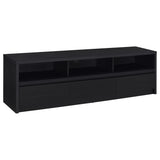 Rutland 78-inch 3-drawer TV Stand Media Console Black