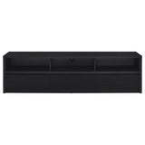 Rutland 78-inch 3-drawer TV Stand Media Console Black