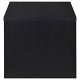 Knapp Engineered Wood Square Side End Table Black