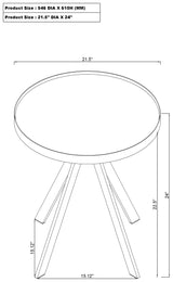 Briggs 3-piece Round Coffee and End Table Set Black