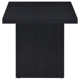Max Square Engineered Laminate End Side Table Black
