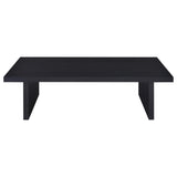 Max 2-piece Rectangular Coffee and End Table Set Black