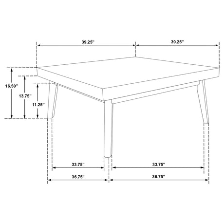 Westerly 2-piece Square Coffee and End Table Set Walnut