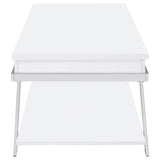 Marcia Rectangular Lift Top Coffee Table White High Gloss