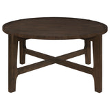 Cota 3-piece Solid Wood Coffee and End Table Set Dark Brown