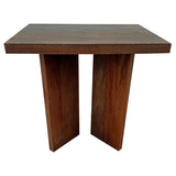Andando Square Solid Wood End Table Mango Brown