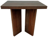 Andando Square Solid Wood End Table Mango Brown