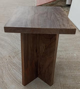 Andando Square Solid Wood End Table Mango Brown