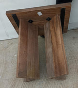 Andando Square Solid Wood End Table Mango Brown