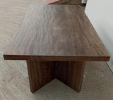 Andando Rectangular Solid Wood Coffee Table Mango Brown