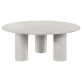 Astoria 2-piece Marble Coffee and End Table Set White