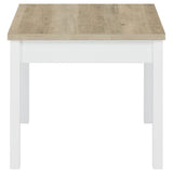 Stacie 3-piece Coffee Table Set Distressed Pine and White