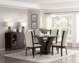 Daisy White/Dark Brown Side Chair